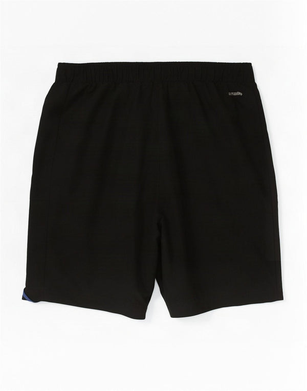 Ανδρικό σορτς Adidas Climalite από μεσαίο μαύρο πολυεστέρα