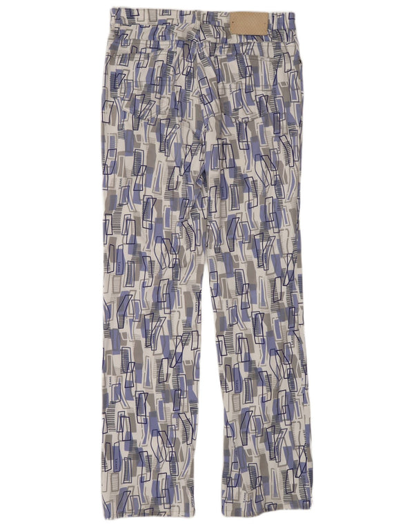 Ανδρικό ίσιο casual παντελόνι Trussardi W29 L32 Πολύχρωμο Γεωμετρικό