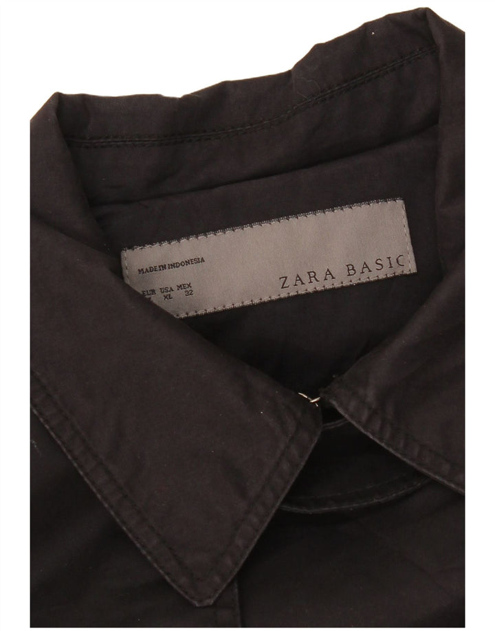 Zara Γυναικεία καμπαρντίνα UK 18 XL Μαύρο