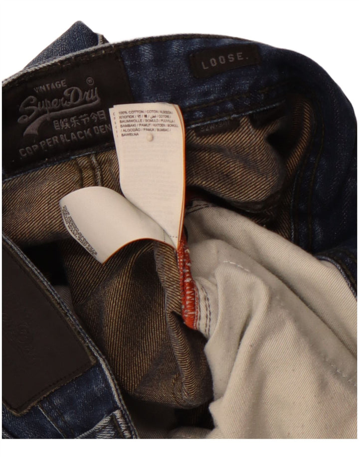 Ανδρικό τζιν SUPERDRY Loose W32 L34 Μπλε βαμβακερό