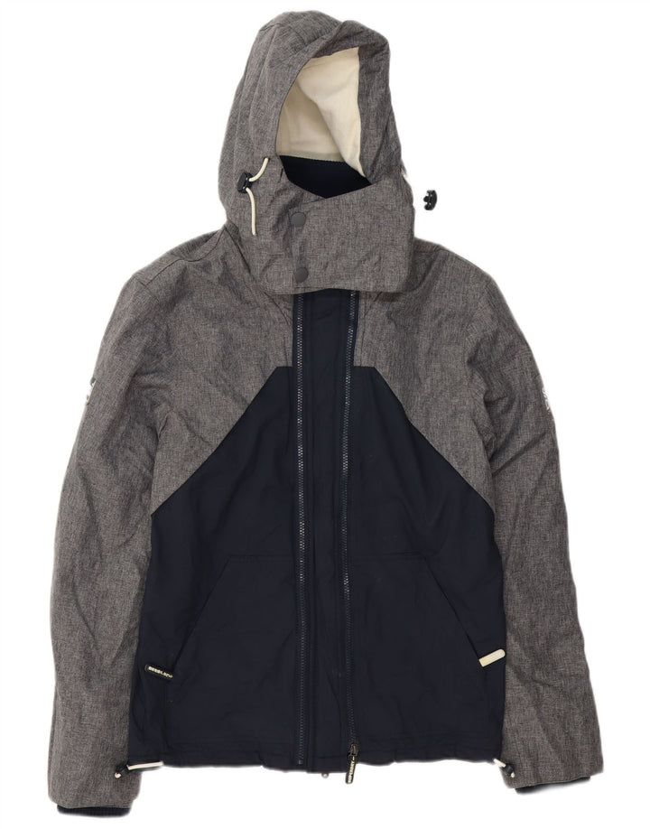 Ανδρικό τζάκετ με κουκούλα Superdry UK 36 Small Grey Colourblock