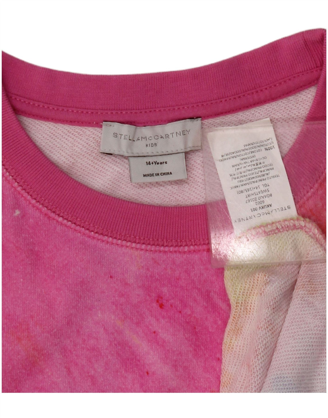 STELLA MCCARTNEY Κοριτσίστικα Φούτερ Jumper 14-15 ετών Πολύχρωμη Βαφή Γραβάτας