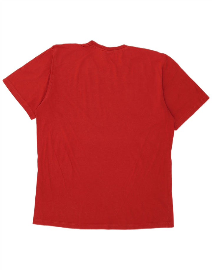 Ανδρικό γραφικό T-Shirt Adidas Top μεγάλο κόκκινο