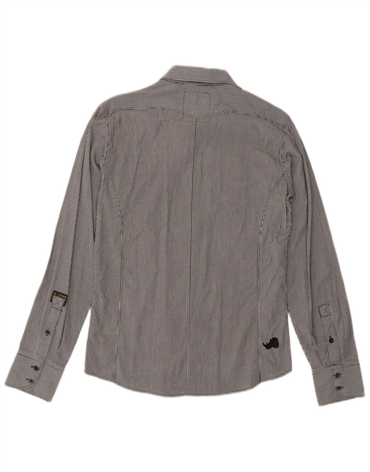 Ανδρικό στρατιωτικό πουκάμισο G-Star Μικρό βαμβακερό γκρι ρίγες