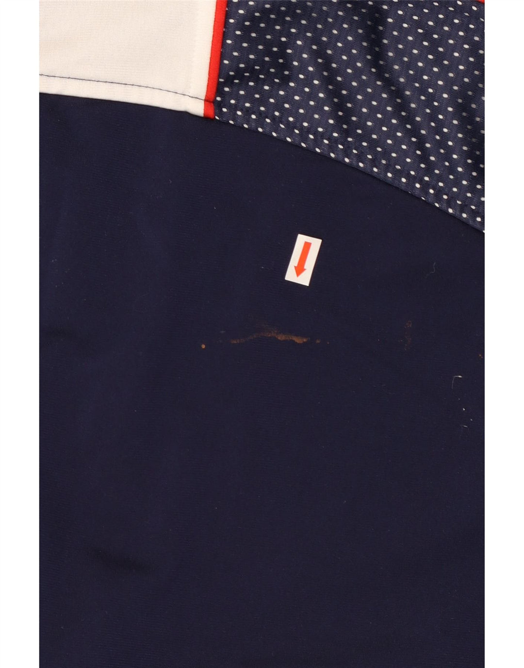 Ανδρική φόρμα Asics Top Jacket UK 40 Large Navy Blue Colorblock Πολυεστέρας