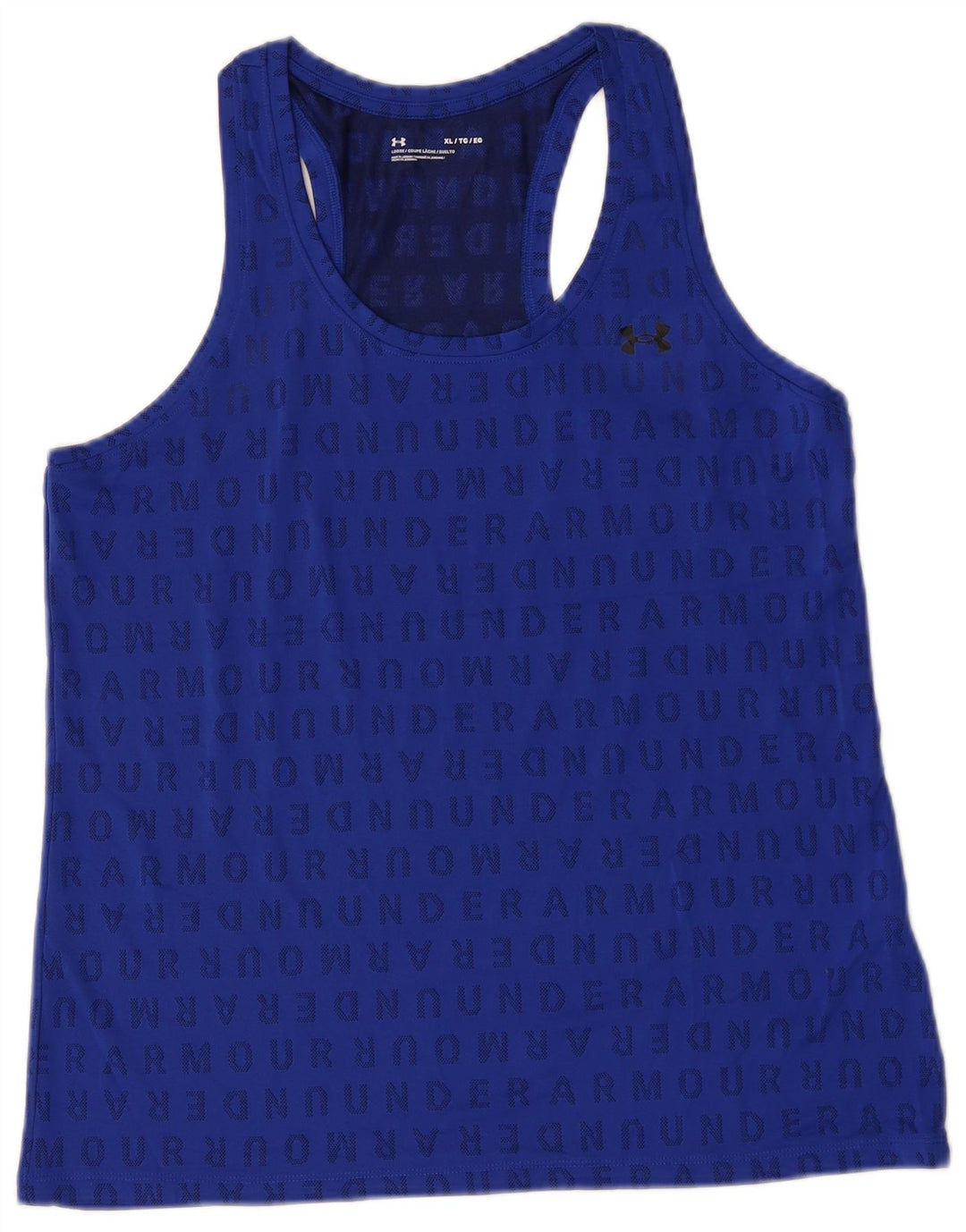 Γυναικείο γραφικό γιλέκο UNDER Armour Top UK 18 XL Blue Polyester