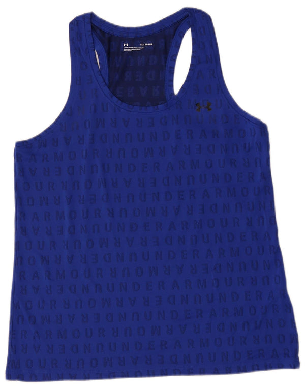 Γυναικείο γραφικό γιλέκο UNDER Armour Top UK 18 XL Blue Polyester