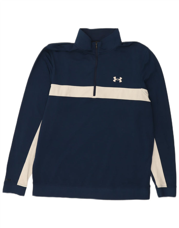 Ανδρικό φούτερ με φερμουάρ UNDER Armour, Jumper, μπλε μπλε χρώματος