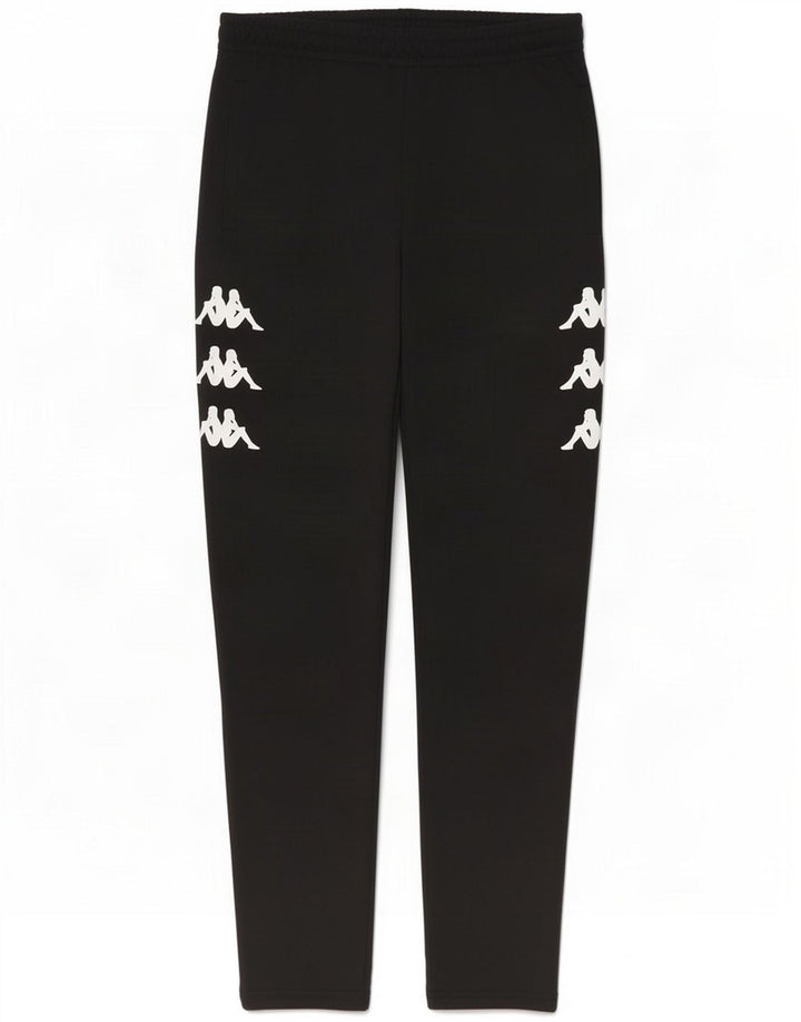 Kappa Ανδρικά γραφικά αθλητικά παντελόνια Small Black Polyester