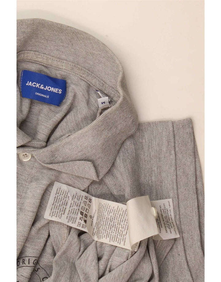Jack & Jones Ανδρικό πουκάμισο πόλο με κανονική εφαρμογή, μεσαίο γκρι βαμβακερό