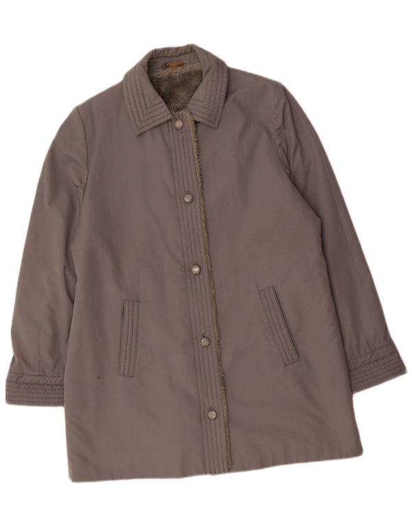 DANNIMAC Γυναικείο παλτό Sherpa UK 18 XL Γκρι βαμβακερό