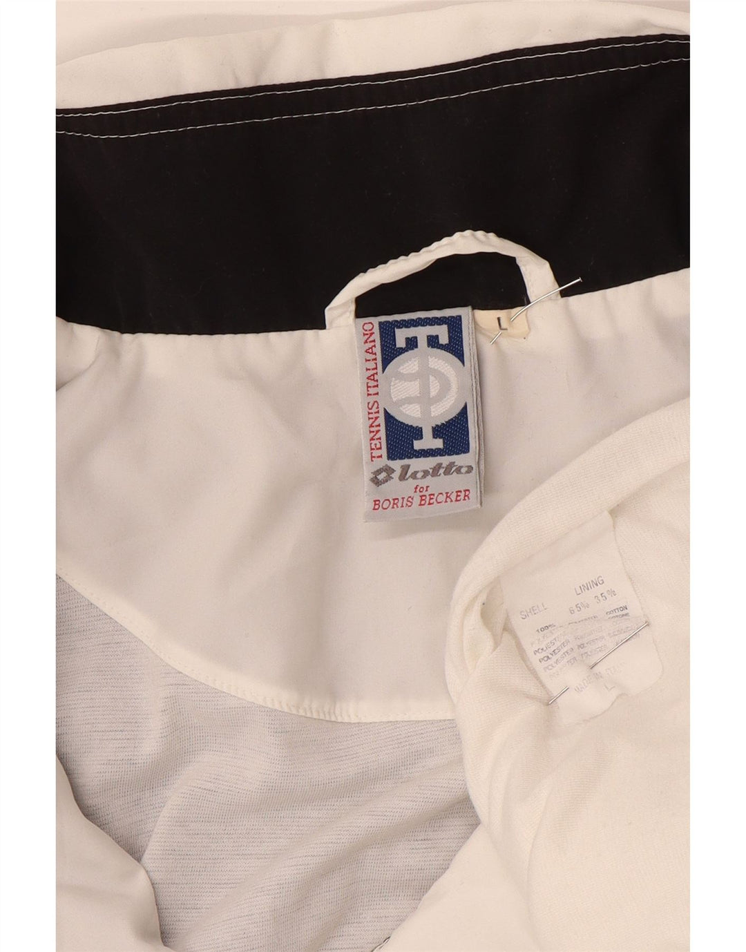 Ανδρική αθλητική φόρμα Lotto Top Jacket Large Black Colourblock Polyester