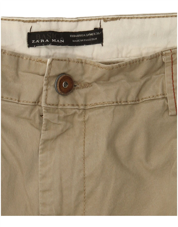 Zara Ανδρικό παντελόνι Chino Slim EU 40 Medium W31 L34 Khaki