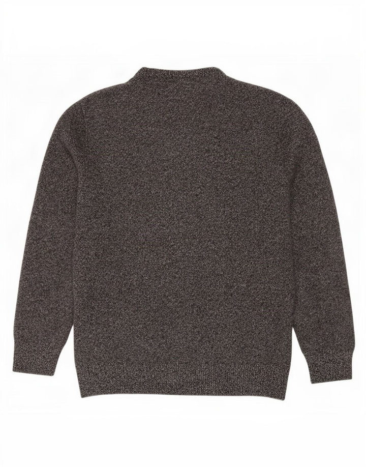 Jack Wills γυναικείο πουλόβερ με λαιμόκοψη UK 12 Medium Grey Flecked