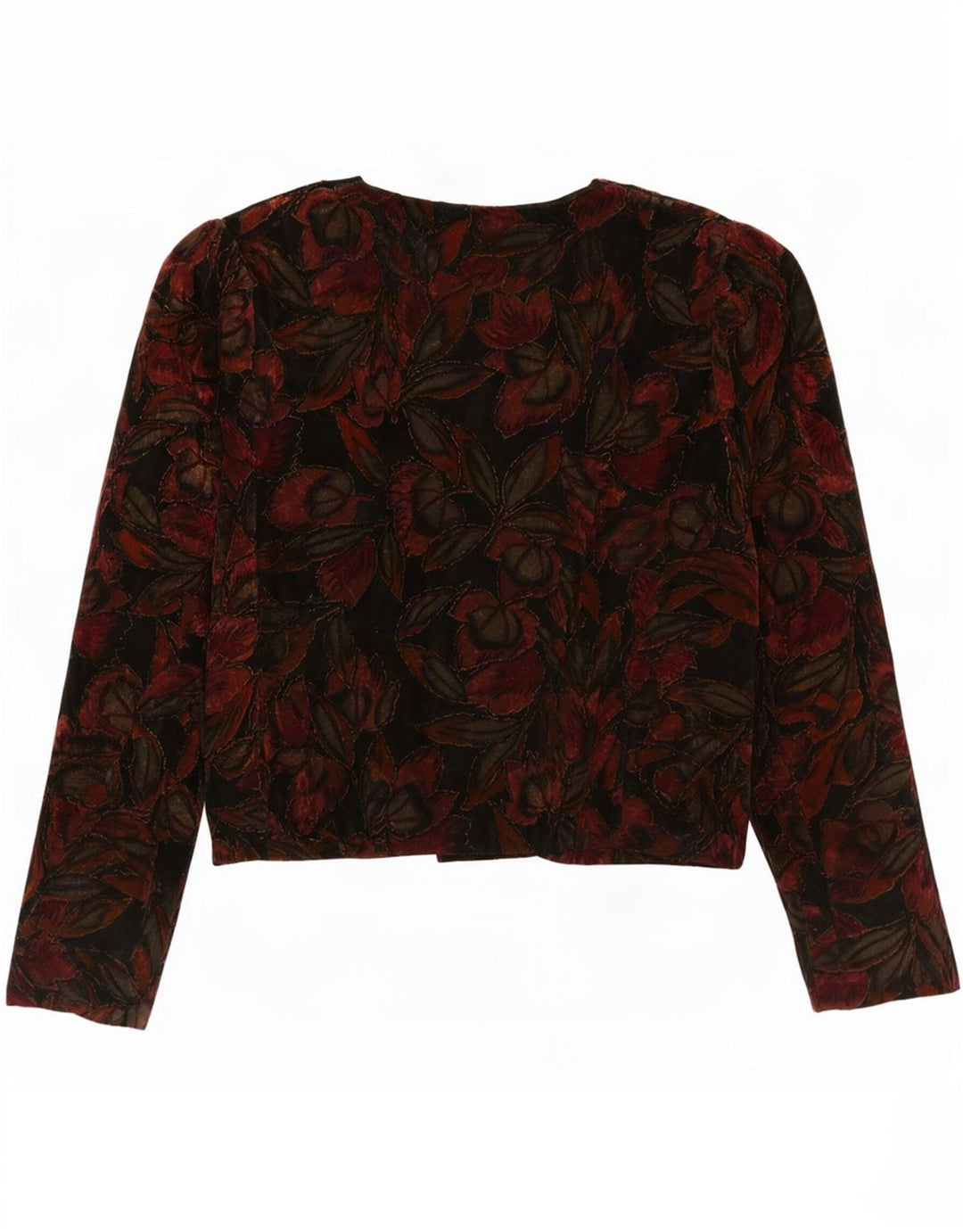 Vintage Γυναικείο Velvet Blazer Jacket IT 44 Medium Πολύχρωμο Floral