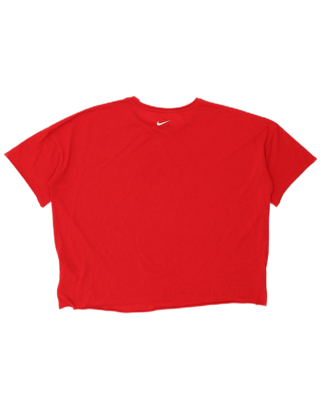 Γυναικείο μπλουζάκι Nike Dri Fit Crop μεγάλου μεγέθους γραφικό T-shirt UK 14 Μεσαίο κόκκινο