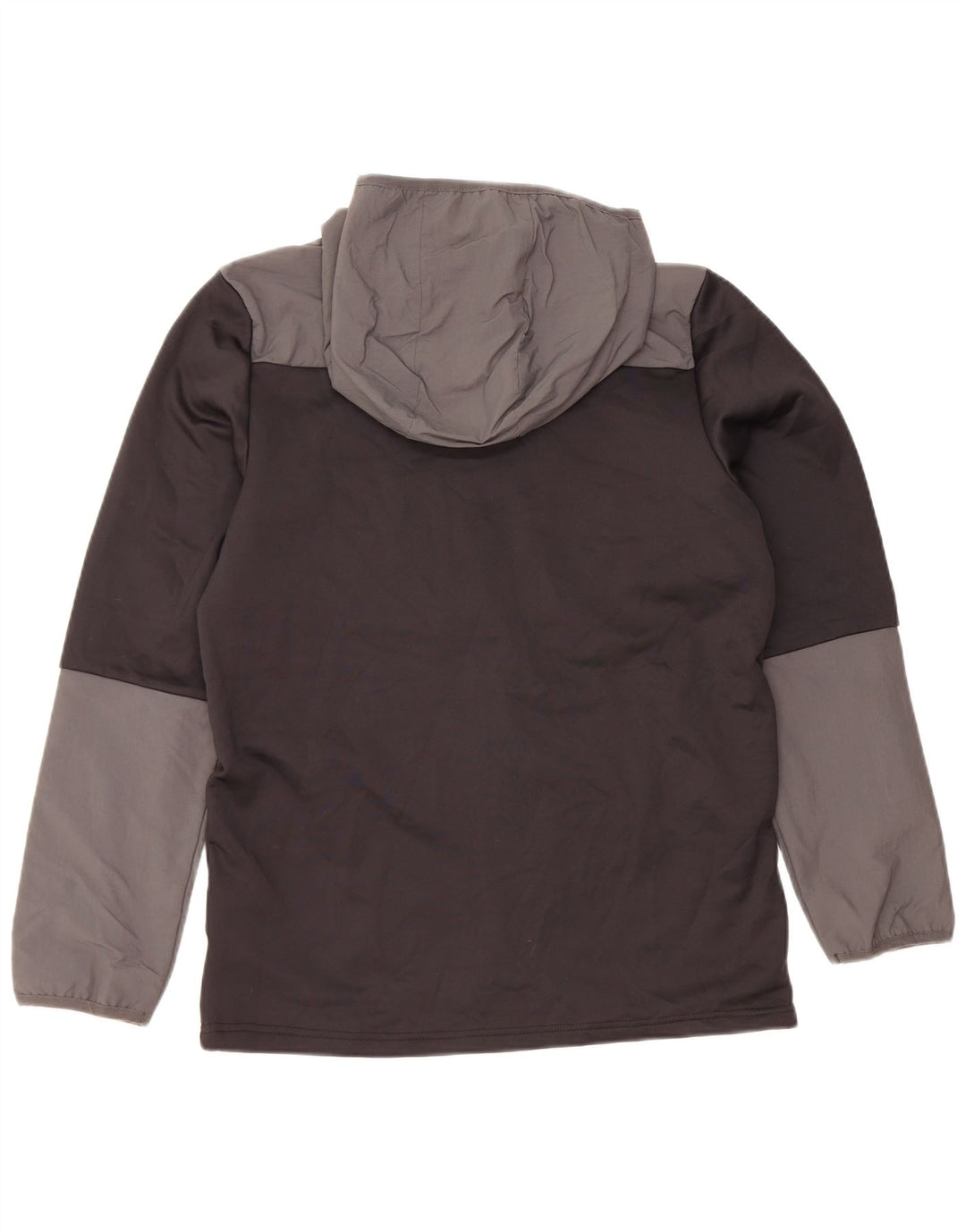 BERGHAUS Boys πουλόβερ με κουκούλα με φερμουάρ 12-13 ετών μαύρο πολυεστέρα