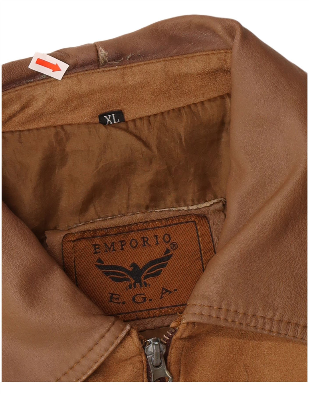 EMPORIO E.G.A Ανδρικό Suede Bomber Jacket UK 42 XL Beige