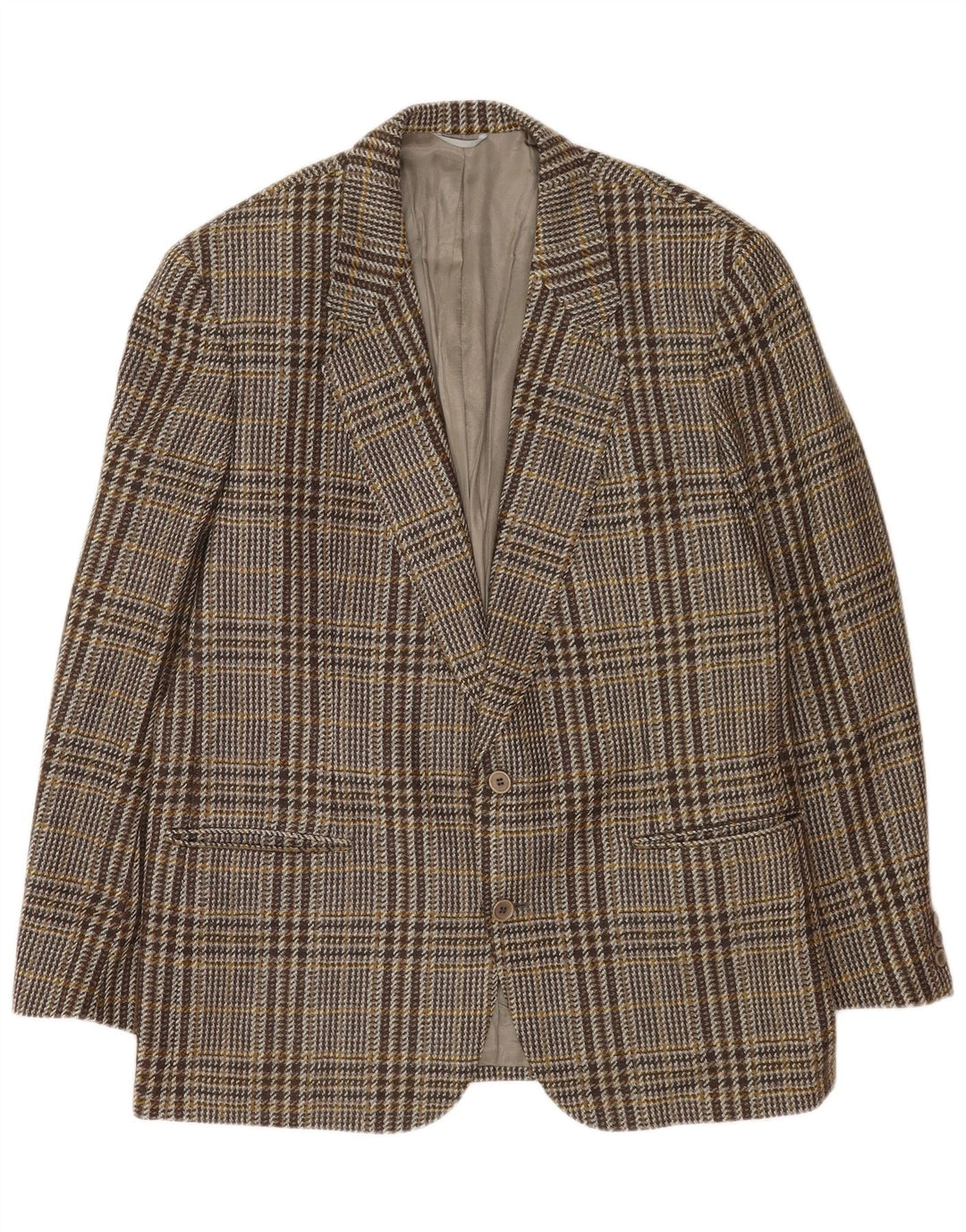 Yves Saint Laurent Ανδρικό σακάκι με 2 κουμπιά σακάκι IT 54 2XL Grey Check Wool