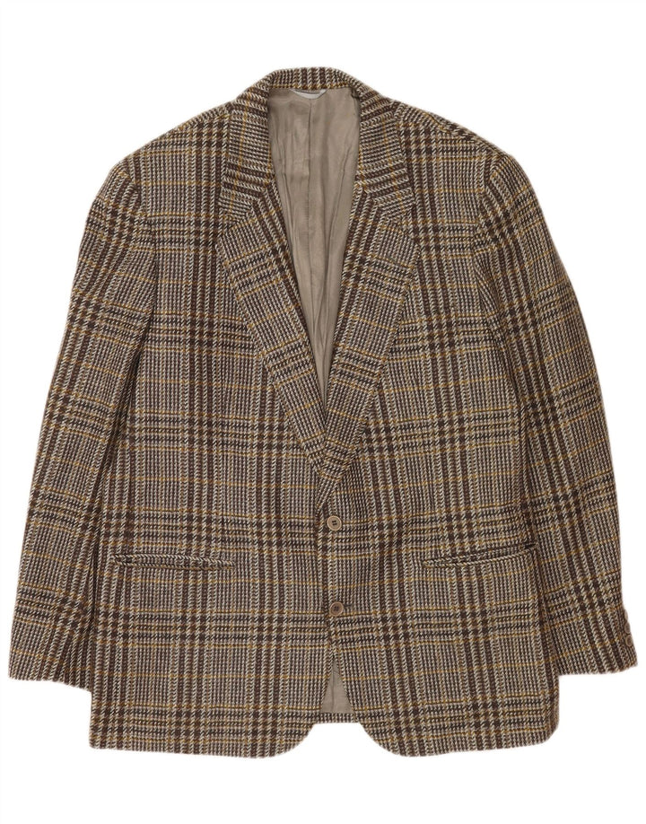 Yves Saint Laurent Ανδρικό σακάκι με 2 κουμπιά σακάκι IT 54 2XL Grey Check Wool