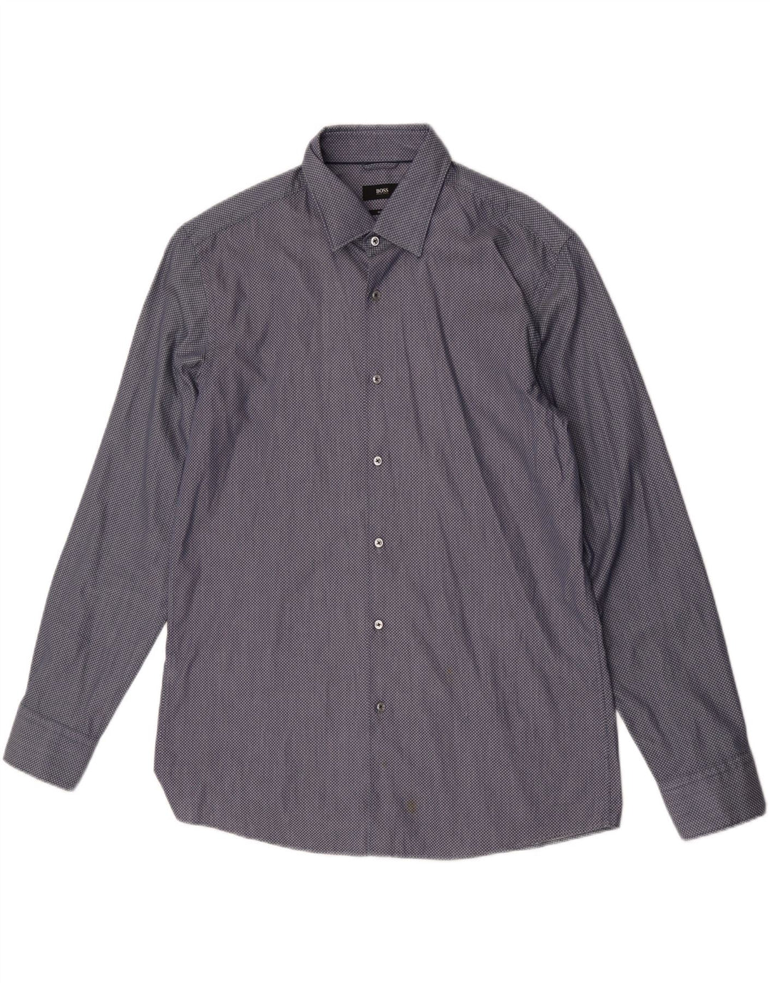 Ανδρικό πουκάμισο Hugo Boss Slim Fit Size 17 43 XL Blue Check