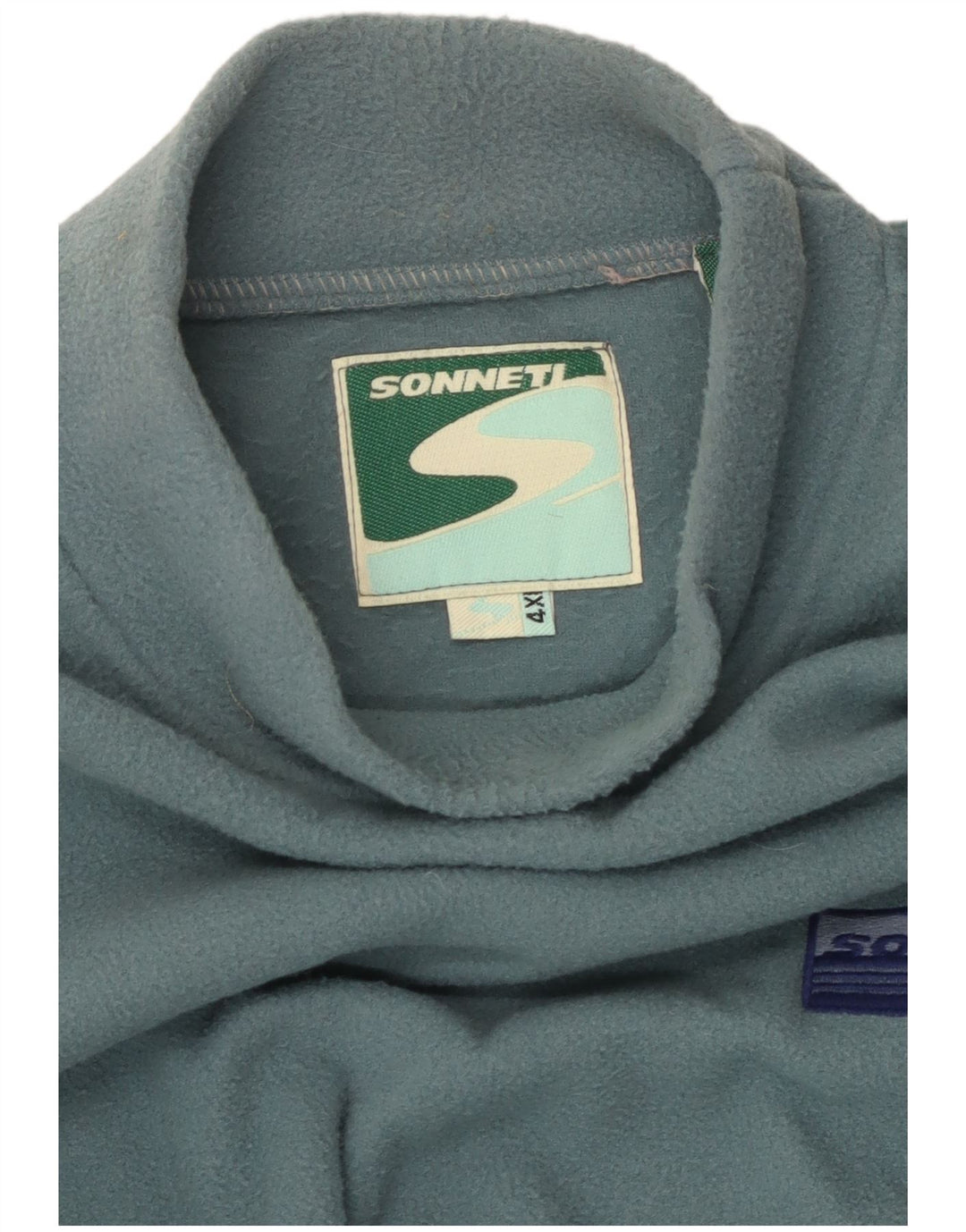 SONNETI Ανδρικό Fleece Jumper 4XL Μπλε Ριγέ Πολυεστέρας