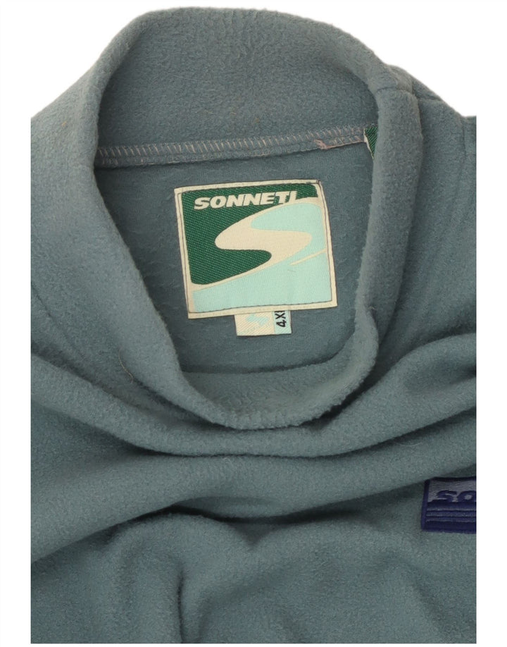 SONNETI Ανδρικό Fleece Jumper 4XL Μπλε Ριγέ Πολυεστέρας