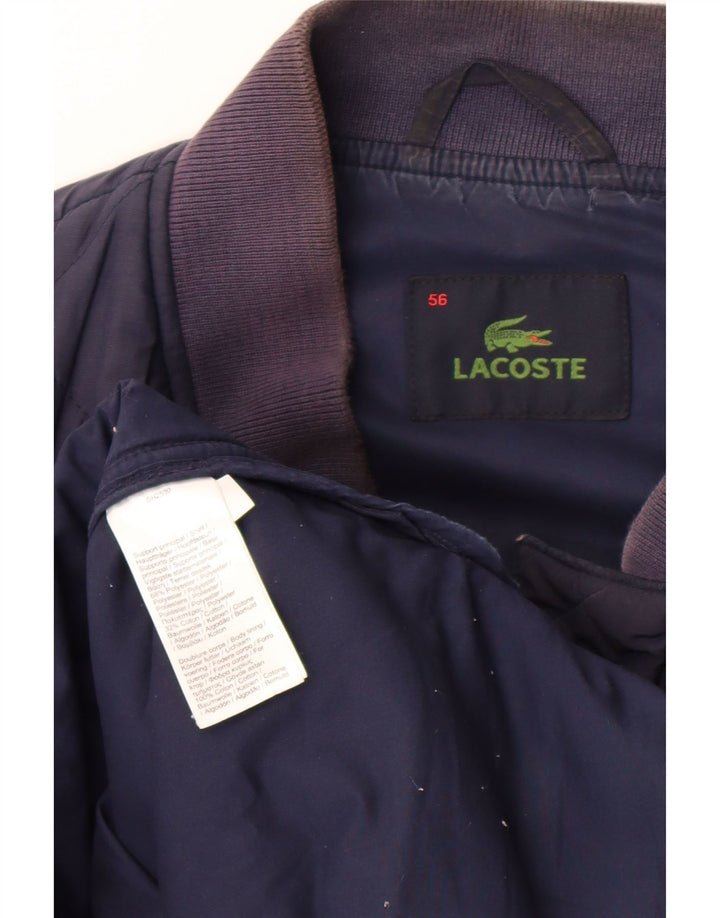 Ανδρικό καπιτονέ μπουφάν Lacoste IT 56 3XL Navy Blue Polyester