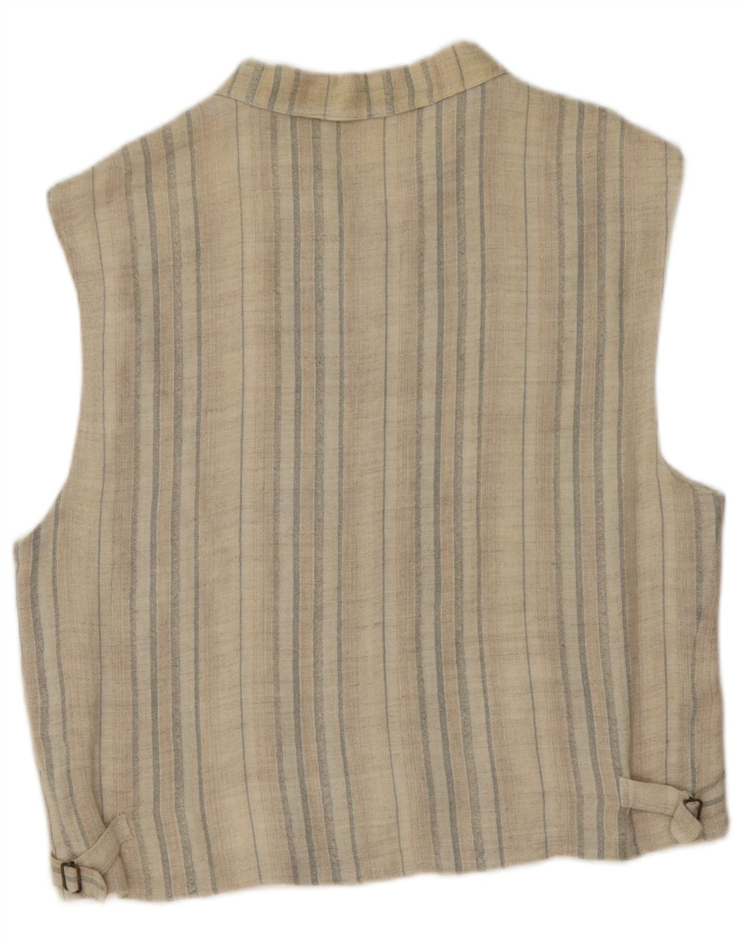 Vintage Ανδρικό Gilet Medium Beige Ριγέ