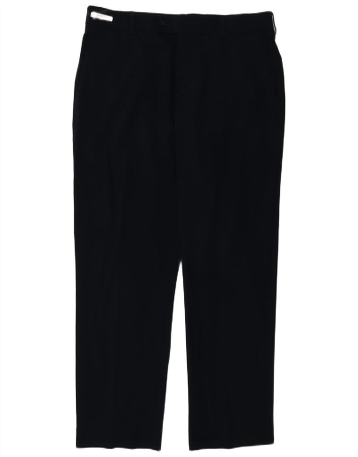 Farah Ανδρικό ίσιο casual παντελόνι W34 L29 Navy Blue Polyester