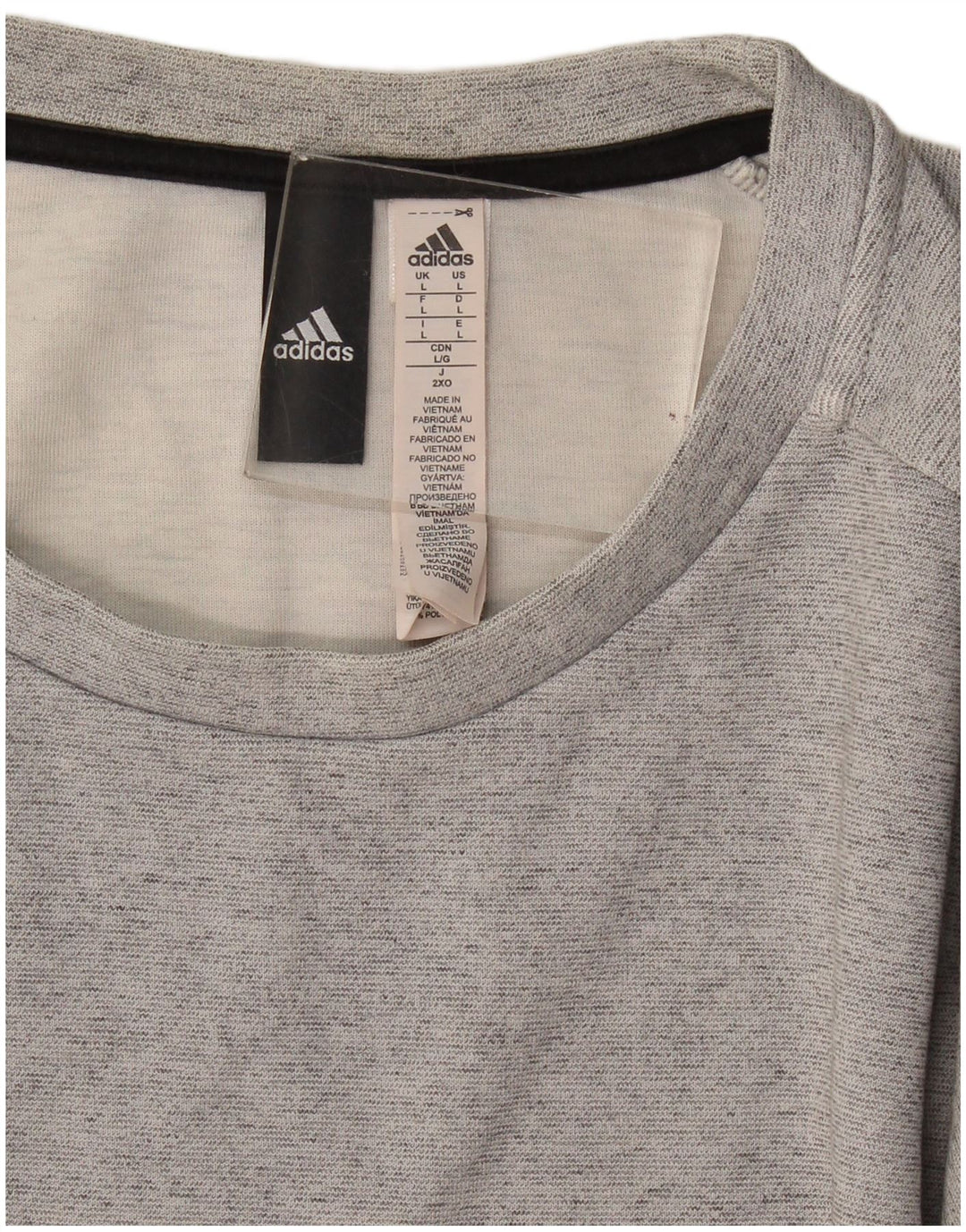 Ανδρικό φούτερ Adidas Jumper μεγάλο γκρι βαμβακερό