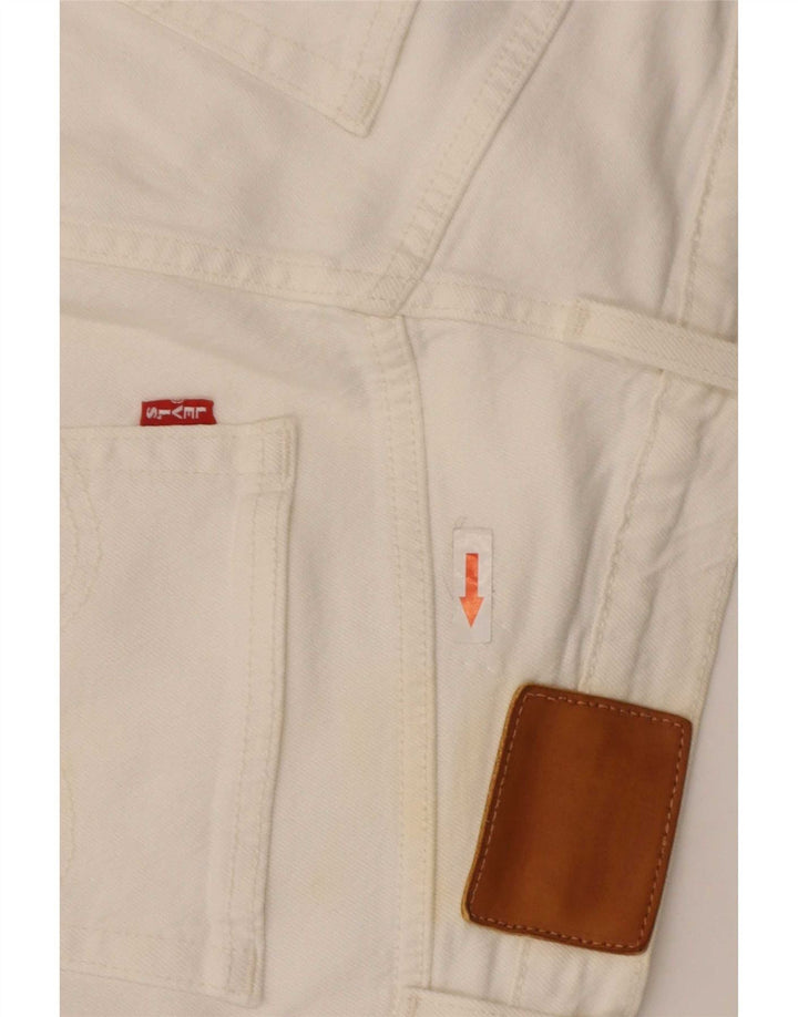 Ανδρικό τζιν Levi's Straight W29 L28 Λευκό βαμβακερό
