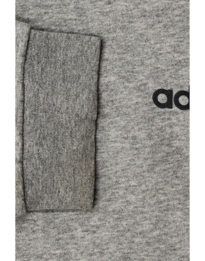 Ανδρικό γραφικό φούτερ ADIDAS Jumper μεγάλο γκρι βαμβακερό