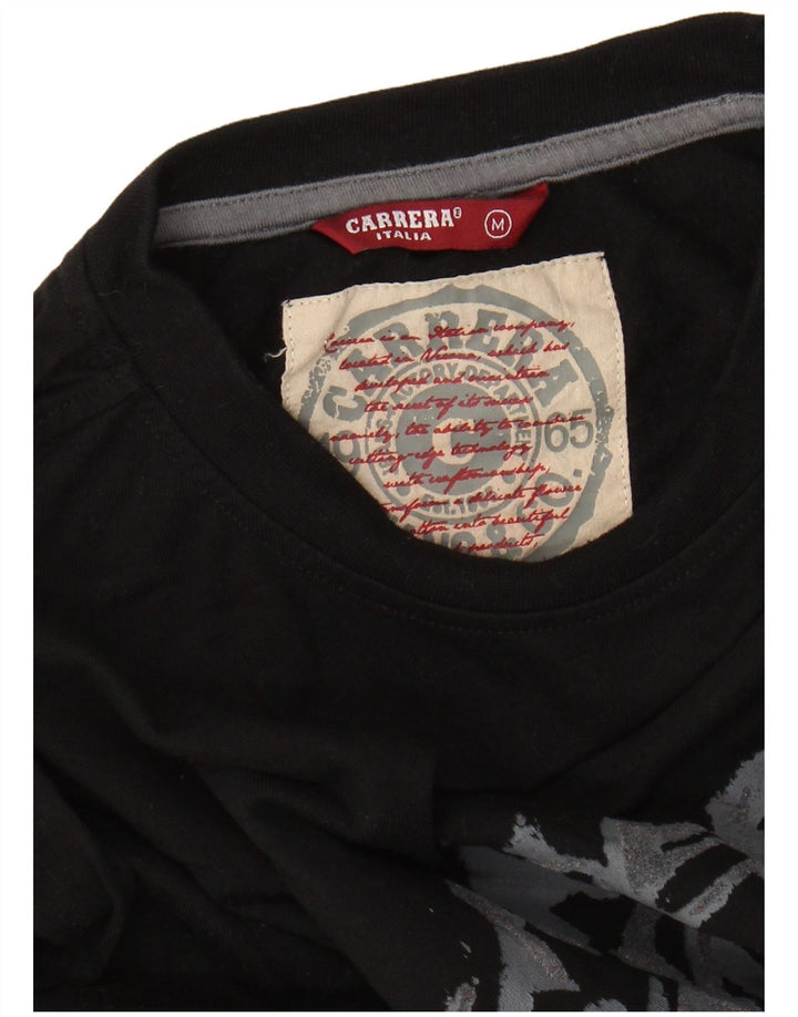 Ανδρικό γραφικό τοπ CARRERA Μακρυμάνικο μεσαίο μαύρο