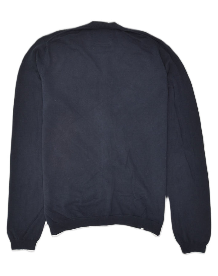 SUN68 Mens Cardigan Sweater Small Navy Blue Cotton | Vintage Sun68 | Thrift | Second-Hand Sun68 | Used Clothing | Messina Hembry 