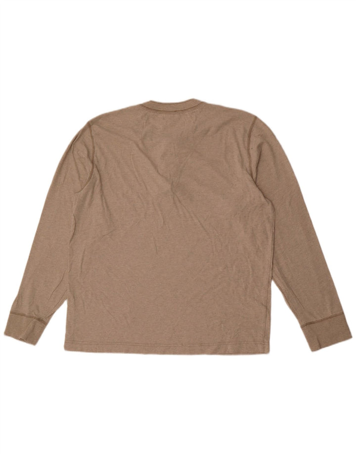 Eddie Bauer Ανδρικό τοπ μακρυμάνικο μεγάλο μπεζ βαμβακερό