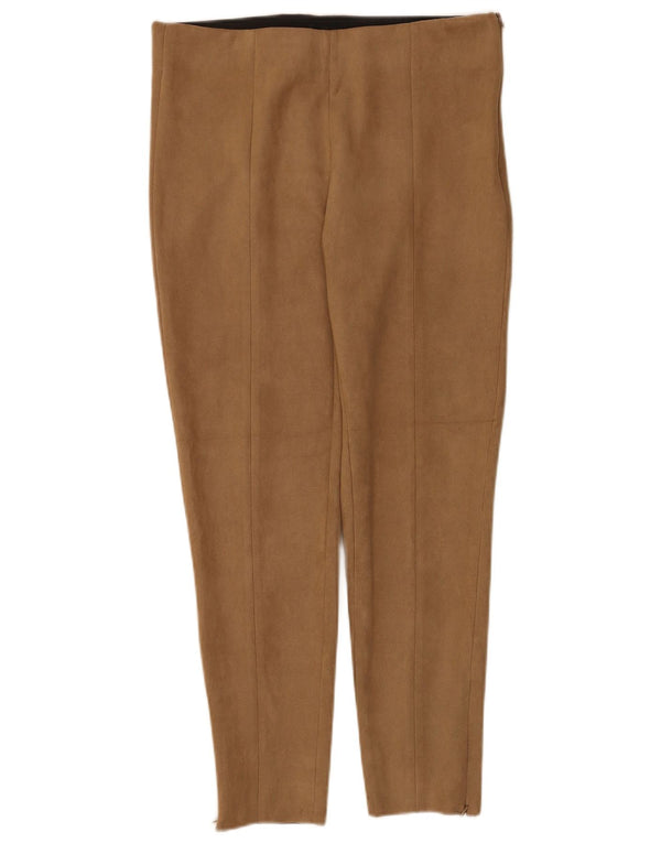 Zara Γυναικείο Skinny Casual Παντελόνι XL W32 L26 Καφέ