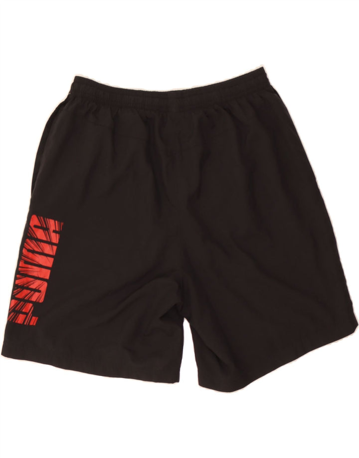PUMA Mens Graphic Sport Shorts Medium  Black Polyester Vintage Puma and Second-Hand Puma from Messina Hembry 