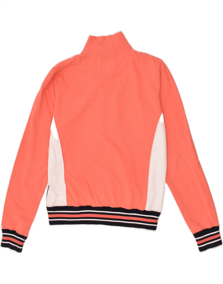 CHAMPION Womens Tracksuit Top Jacket UK 16 Large Pink Colourblock Cotton | Vintage Champion | Thrift | Second-Hand Champion | Used Clothing | Messina Hembry 