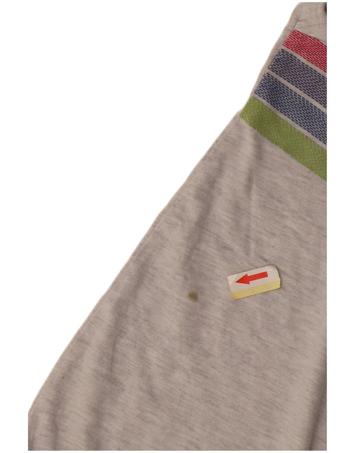 Γυναικείο γραφικό μπλουζάκι Superdry Crop Top 12 μεσαίου γκρι ριγέ