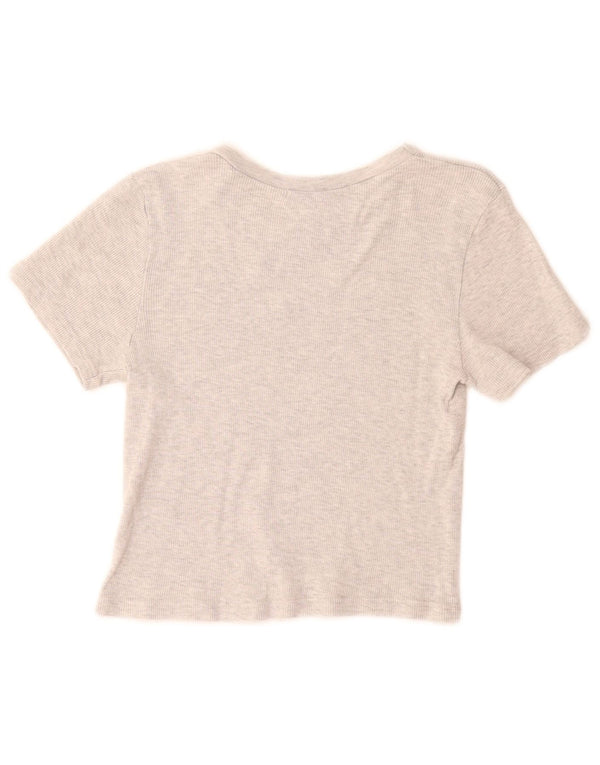Brandy Melville Γυναικείο T-Shirt Crop Top UK 8 Small Grey
