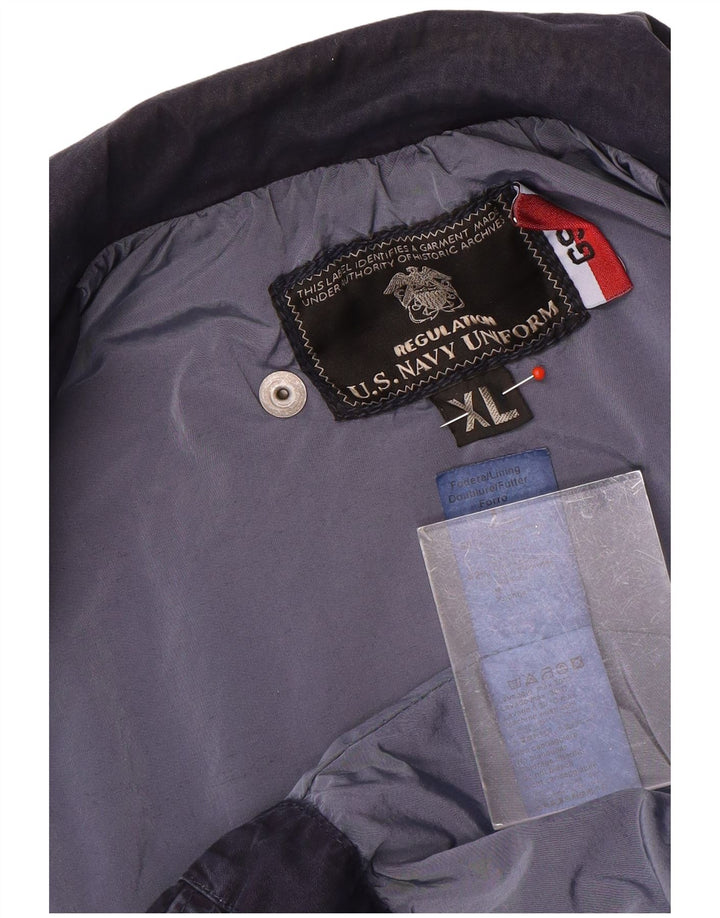 Vintage Ανδρικό Utility Jacket UK 42 XL Navy Blue Nylon