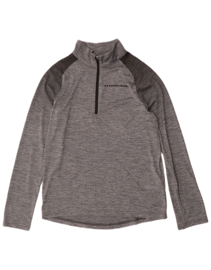 UNDER ARMOUR Boys πουλόβερ αθλητική φόρμα 11-12 ετών, μεγάλη γκρι ρίγα