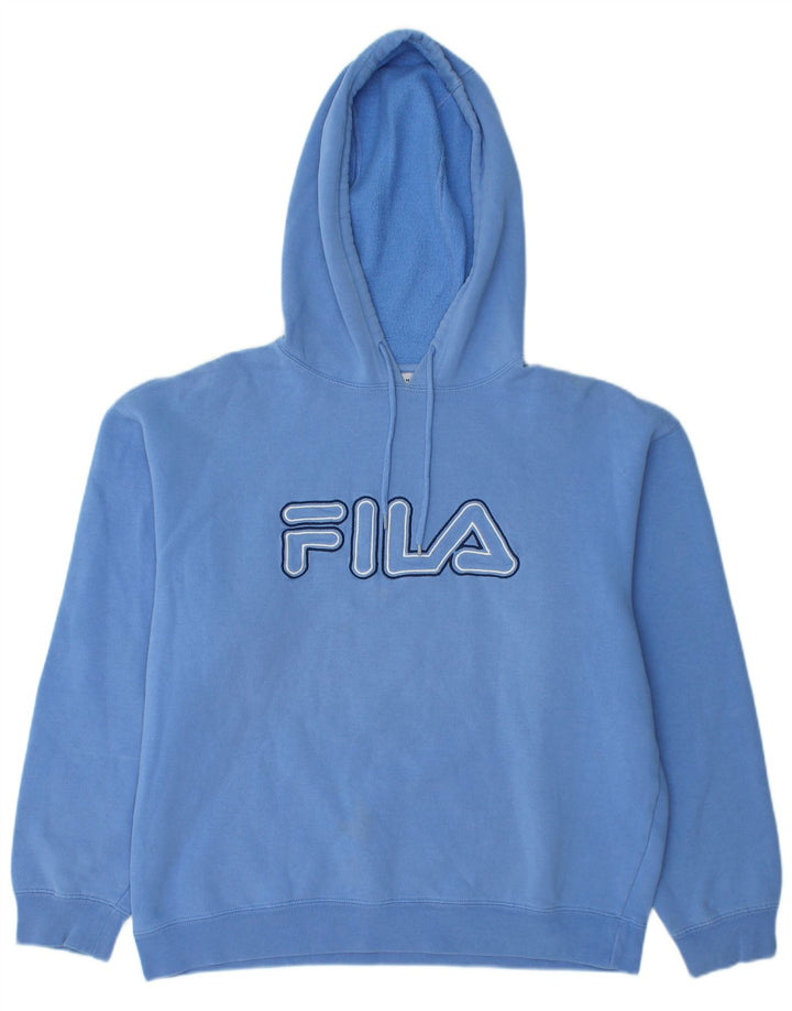 FILA Γυναικείο Hoodie Jumper UK 14 Medium Blue