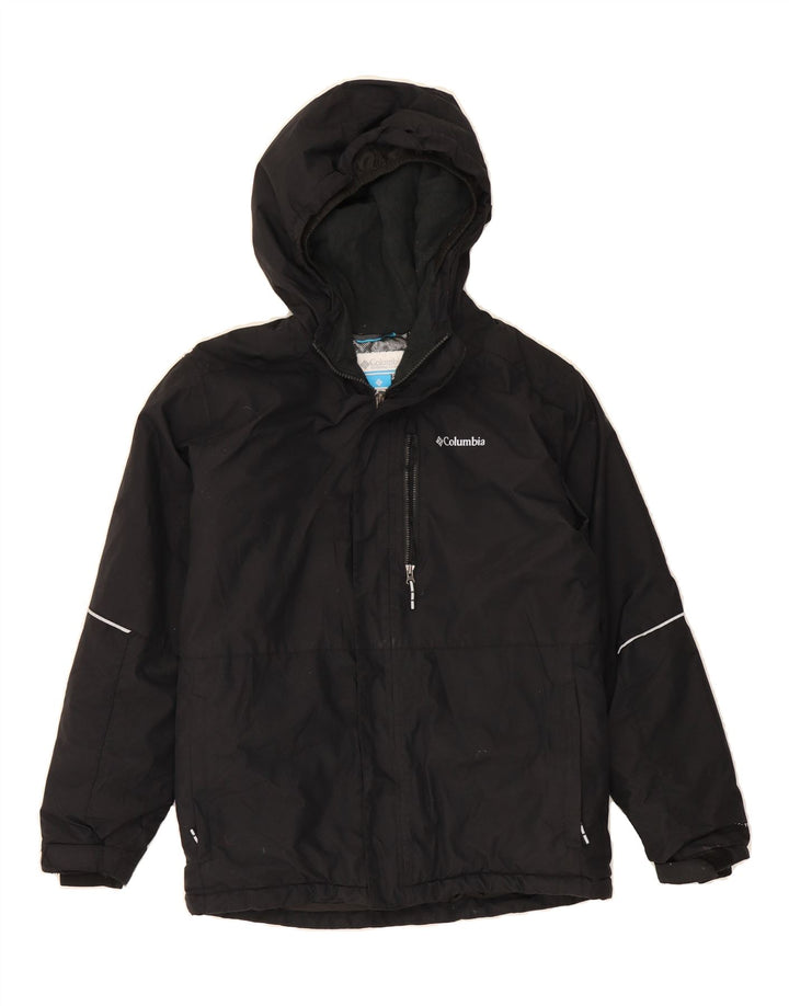COLUMBIA Boys Omni-Shield Windbreaker Jacket 14-15 Years Large Black Vintage Columbia and Second-Hand Columbia from Messina Hembry 