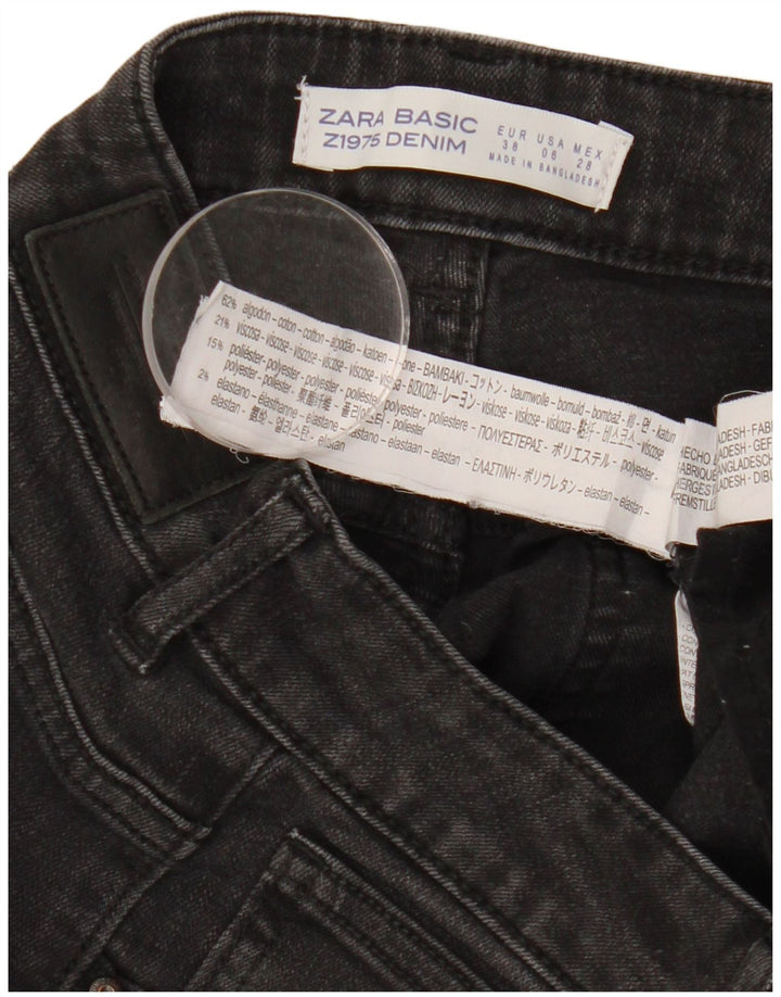 ZARA Γυναικείο Skinny Jeans EU 38 Small W28 L26 Μαύρο βαμβακερό