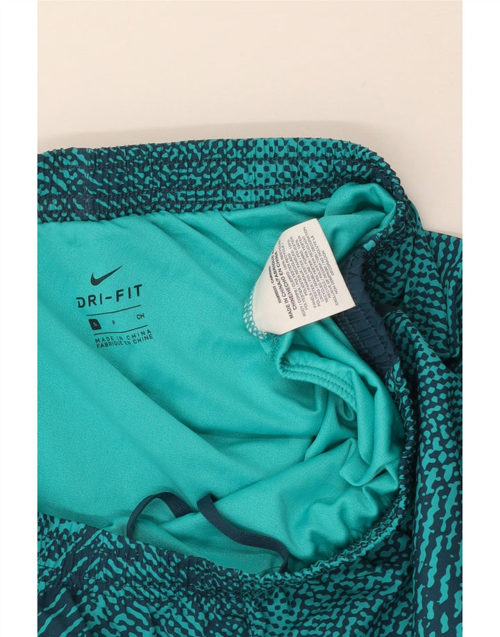Γυναικείο αθλητικό σορτς NIKE Dri Fit UK 10 Small Blue Geometric Polyester