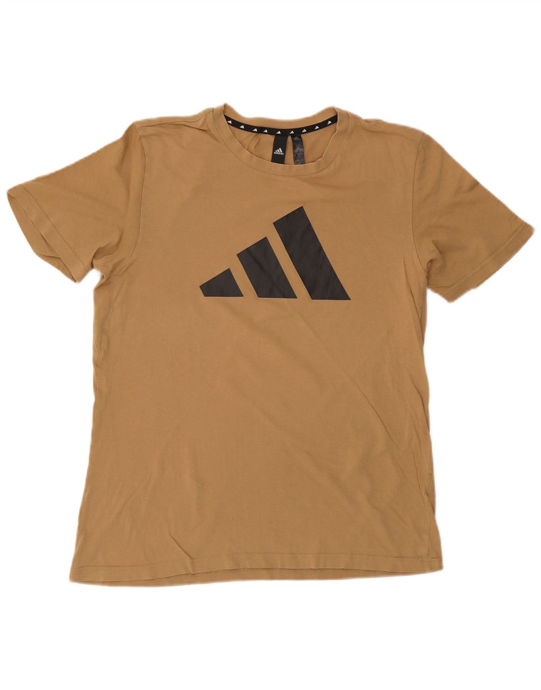Ανδρικό γραφικό T-Shirt Adidas Τοπ μεσαίο μπεζ βαμβακερό