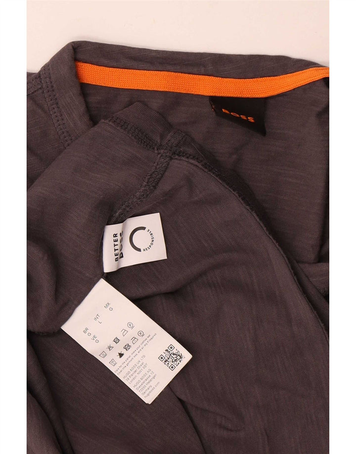 Ανδρικό T-Shirt Hugo Boss Top μεγάλο γκρι βαμβακερό