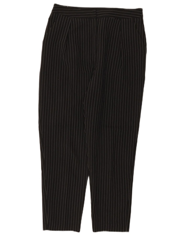 Topshop Γυναικείο παντελόνι Chino Crop UK 12 Medium W30 L25 Black Pinstripe